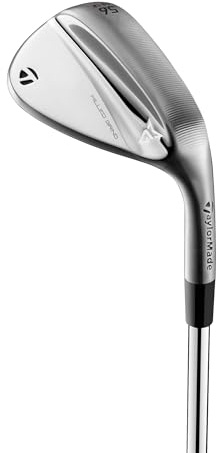 TaylorMade Golf Milled Grind Wedge Chrome Standard Bounce 52.09 Steel Shaft Right Handed