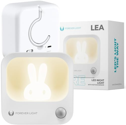 FOREVER LED-Hasen-Nachtlicht PURE FLC-10 LEA PIR weiß 500mAh Light