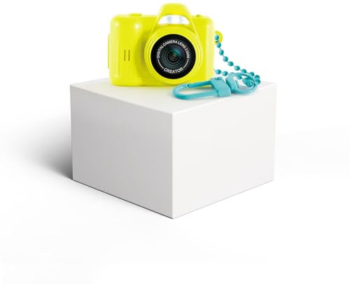 Canal Toys – Photo Creator – Fotocamera e Video Digitale Mini Cam' – Pro – Portachiavi e Scheda SD 1 GB Incluse – CLK 062, Giallo
