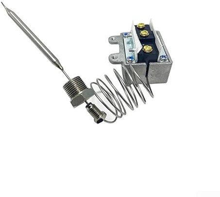URPIZY Termostato di sicurezza ad alta temperatura per friggitrici a gas con protezione da surriscaldamento fino a 232 ℃/450 ℉, regolatore di temperatura per cucine commerciali, versione in acciaio