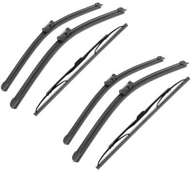 Escobilla Limpiaparabrisas Para SEAT Ibiza 6J 2008-2012 Escobillas Limpiaparabrisas Delanteras Traseras De 24 + 16 + 14 3 Unidades(4x Front 2x Rear)