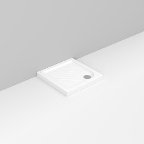 Piatto doccia quadrato 72x72 cm scarico laterale – Gemma 2 | Ceramica Dolomite