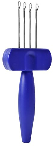 Cord Knitting Tool - Icord Maker | Latch Hook Cord Knitting Tool | 3-Needle 4-Needle Ergonomic Grip Equipment for Weaving Binding-Off Edging Crafting Projects Travel Home