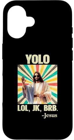 YOLO LOL JK BRB Jesus Lustig Ostern Christen Auferstehung Hülle für iPhone 16