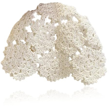 TSWNG Häkelmütze Damen, Handgestrickte Mütze Blumenmuster, Leichte Gehäkelte Sommermütze, Baumwoll Häkel Beanie Kappe, Vintage Häkelhut Dünne Strickmütze für Frauen Frühling Sommer Alltag