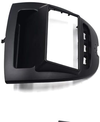 Support Double pour Autoradio 2 DIN Compatible Façade Panneau DVD Et Cache pour Peugeot 107 2005 2006-2014 Cadre Autoradio