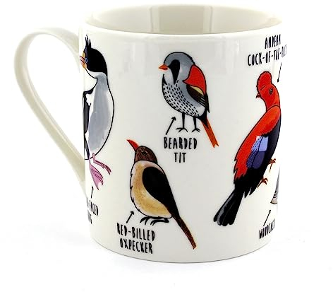 Ginger Fox Fowl Language Bird Novelty Mug Packed With Seemingly Innocent Birds With Rather Foul Names