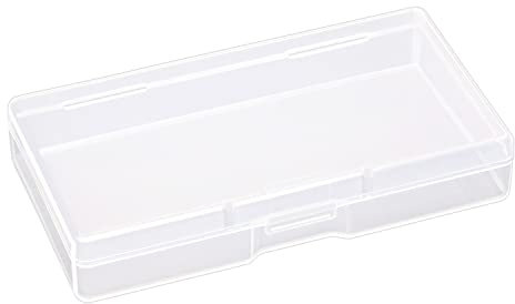 Mini Skater High Transparency Visible Plastic Box Clear Storage Case with Lid Use for Organizing Small Parts,Cotton Swab,Ornaments,pens and more. (4 Pcs)