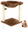 COZY PET Cat Tree Scratcher with Large Hammock Bed Scratcher Activity Centre Scratching Post Cat Trees in Chocolate Brown CT12-Choc. Kitten.