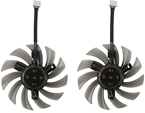 75mm GA81S2U DC 12V 0.38A 4Pin Cooler Fan Video Card Fan Replacement for Zotac GTX 970 Dual Fan Graphic Card (DIY Fan)
