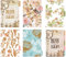 BLUGUL Gold Stamping A5 Register, 6-Loch Registerblätter, für Notizbuch/Reisetagebuch Journal/Planer, Flower 10pcs