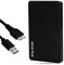 Storite 120 GB Externe Festplatte, USB 3.0 Ultraschnelle HDD für Datensicherung, Speichererweiterung, tragbare Festplatte, Externe Festplatte, kompatibel mit Mac, Laptop, PC, Spielekonsole (Schwarz)