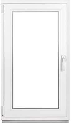 Premium Kellerfenster Von Fenstiger - Kunststofffenster Weiß BxH 450 x 950 mm - Garagenfenster/Gartenhaus Fenster BxH 45 x 95 cm 2-fach Verglast - Din Links-Funktion Dreh Kipp Fenster-Alle Größen
