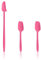 Kochblume Geizhals Set, Restelöffel, Flexlöffel S | Premium Premium-Silikon & BPA freimit Edelstahlkern | In der bunten Box (pink, 3er Set)