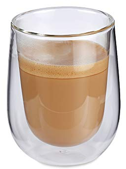 Cilio Milchkaffee-Glas Verona - 2er Set, 292824, Transparent