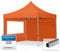 TOOLPORT Carpa Plegable Pabellón Carpa Plegable 3x3m - 2 Partes Laterales Pabellón ALU PES300 Carpa Party Techo 100% Naranja