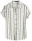 VATPAVE Mens Summer Tropical Shirts Short Sleeve Button Down Aloha Hawaiian Shirts XX-Large White Black