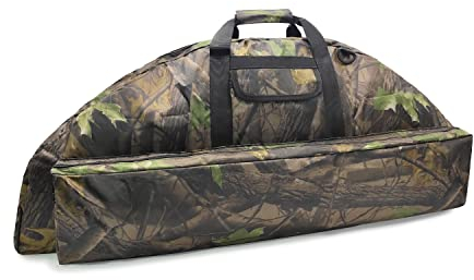 Jaegvida Große Kapazität Jagd Bogen Tasche mit Pfeil Tasche Weiches Bogenetui (Camouflage, L)