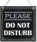 CARISPIBET Türschilder mit Aufschrift Please don't disturb, praktische informative Schilder, Büro, Arbeitsplatz, rustikale Hoteldekoration, Vintage-Schilder, Wandkunst, 20,3 x 20,3 cm