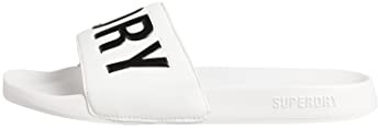 Superdry Herren CODE CORE POOL SLIDE Schiebe-Sandalen, Optic/Black, Small EU