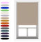 Cappuccino Blackout Roller Blind Metal Fittings Trimmable UV Protection Thermal Properties Premium Fabric Home Office Bedroom Kids Room Child Safe Easy Fit 90cm Width x 160cm Drop