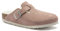 Birkenstock Sabots Boston Shearling pour femme, Argile rose/naturel, 10-10.5