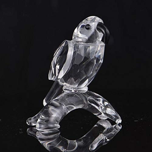 TYUTYU Kristall Nette Kristall Parrot Figuren Miniatur handgefertigtes Glas Tier-Statue Kristallfertigkeit Glastisch Ornament Home Decor Ornament