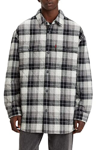 Levi's Herren Bernal Heights Overshirt Hemd, Crenshaw Plaid Bright White, Mehrfarbig, S