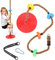 SILVER VALLEY Premium Kids Swing Climbing Rope With 4 Plastic Knots and Disc Swing Seat Ideal for Tree Houses and Climbing Frames
