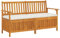 vidaXL Truhenbank mit Kissen Holzbank Sitzbank Holztruhe Bank Aufbewahrung Sitztruhe Massivholzbank Stauraum Gartenbank 148cm Massivholz Akazie