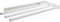 OBF 03 0358 10 weiß beschichtet Grimme Pluto Geschirrtuchhalter (Handtuchhalter) ausziehbar 3-armig für die Küche, ET 444mm Aluminium, Länge 444 mm