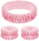 Chuangdi 3 Stück Spa Gesicht Stirnband Handgelenk Waschbänder Set Weiches Makeup Haarband Elastisch Handgelenk Schweißband Flauschiges Kosmetik Stirnband für Damen Mädchen (Rosa, Reiner Stil)