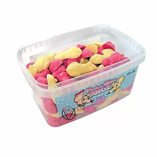 Pink & White Mice 5p Tub 720g