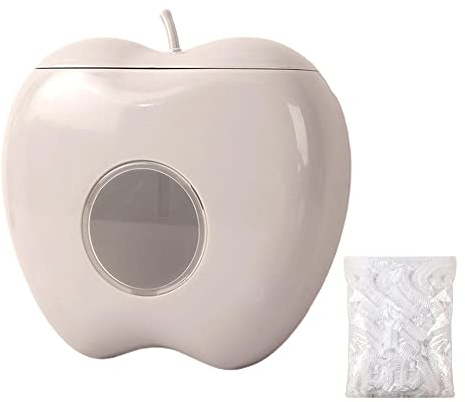 Plastikfolie Aufbewahrungsbox Frischhaltefolie Organisation Wandmontierte Staubdichte Box Lebensmittelabdeckung Plastikfolie Rack Küche Lagerung,mit100Stück Einweg-Klarsichtfolie (Grau)