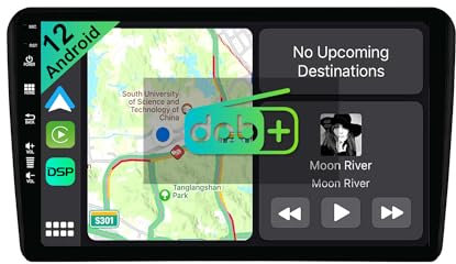 YUNTX [DAB-4G+64G] Android 14 Autoradio für Audi A3 8P/8PA(2003-2013)-[Integriertes DAB+/CarPlay/Android Auto/DSP/GPS]-9” IPS 2.5D Touch-Screen-MIC+Kamera-USB/MirrorLink/Lenkradsteuerung/Bluetooth 5.0