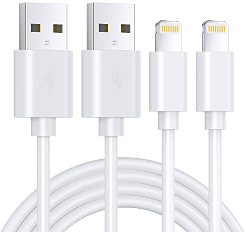 iPhone Ladekabel,Lightning Kabel [2Pack3M] MFi-Zertifiziert iPhone Kabel USB Lightning kabel Für Apple iPhone 14 13 Pro Max Mini XS XR X 8 7 6 6s Plus 5 SE, iPad Air(Weiß)