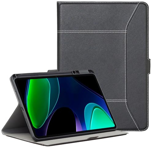 Derwere para Xiaomi Pad 6 Funda con portalápices Ultrafina Funda Tablet para Xiaomi Pad 6 Pro 11 Pulgadas 2023,Negro
