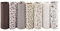 7 Stück Baumwollstoff, 25 x 25 cm Reiner Baumwolle Stoff Patchwork DIY Stoffpaket zum Quilten DIY Basteln Handwerken (Coffee Point)
