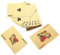 OATIPHO Lernspielzeug 1 Kartenspielen Chinesisches Poker Unterhaltung Spielen Plastik Spielen -Spiele Poker Chip Chinesisches Tierkreiszeichen Kartenspiel Masse PVC Tyrann Gold Brettspiel