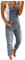 Salopette da donna in jeans lunghi, in denim, elasticizzata, dritta, jeans, grigio., M