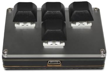 Lisher 1 x USB-Stick, Bluetooth, Tri-, 2,4 G, personalisierbare Tasten, warm, Schwarz