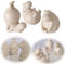 LS-LebenStil 3´er Set Yoga Deko-Figur Set Hippos 7cm Groß Skulptur Gymnastik Feng Shui Deko-Objekt