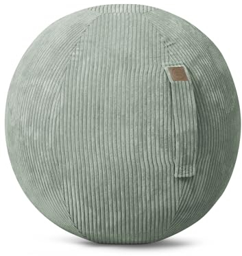 SITTING POINT only by MAGMA Sitzball/Gymnastikball Shara mit Cord-Bezug in Salbei
