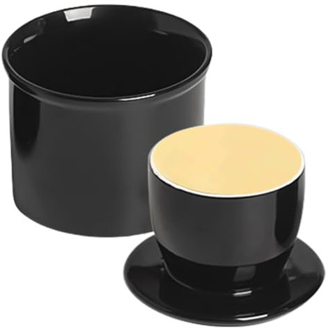 Französische Butterdose: Buttertopf mit Wasserlinie, Keramik Butterdose, Butterglocke mit Deckel, Keramik Butterbehälter, Keramische Butterglocke für frische und streichfähige Butter
