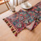 Clothfuna Bohemia Tischläufer, ethnischer Boho, roter Tischläufer, geometrischer Jacquard-Stoff, Tischläufer für Küche, Esstisch (33 x 120 cm)