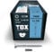TOX Vis TIMBR SK 8,0 x 100 mm, zinguées bleues à tête fraisée, TX40, vis pour vissage léger et montages à fleur dans la construction en bois, 50 pièces dans un carton, 1x embout inclus, 1120404180100