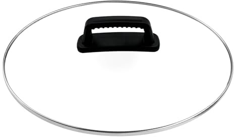 6 Quart Oval Glass Slow Cooker Lid Replacement - 12-3/8 x 9-7/8 | Glass lid replacement compatible with Crock Pot CPSCVC60LL CPSCVC060LL SCCPVL600 Hamilton Beach 33665 33969