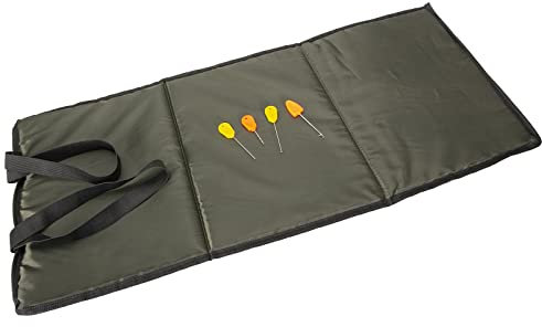 Yeselino Tapis de pêche à la carpe portable pliable rembourré avec aiguille d'appât, outil de pêche pour la protection des poissons