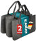 KARAT Filztasche Shopper Holzkorb für Kaminholz, robuste Einkaufstasche aus Filz universell einsetzbar, Filzkorb mit Griffen 50x25x25cm, grau 30 L Vol. (Conny) (2 Stück)