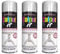 SDMAX White Satin Aerosol Spray Paint, Quick Drying, Satin Finish, Smooth Coating, Long Lasting, Compact And Lightweight, Easy To Use, Interior & Exterior Use, 250ml (3PCS)